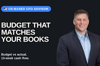 build a business budget, cash flow forecast and budget vs actual model
