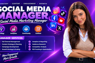be your social media manager social media marketing manager