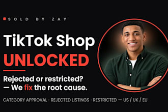 fix tiktok shop category approval, rejected and restricted listings