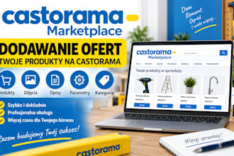 dodam i przygotuje oferty produktow na castorama marketplace