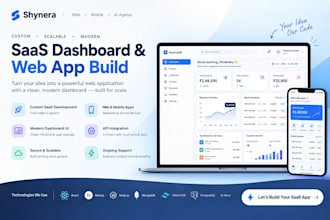 build a custom saas web app or dashboard with react and laravel