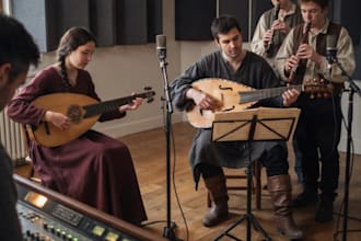 record professional hurdy gurdy for medieval, folk and cinematic music
