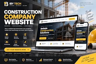 build a professional construction company website