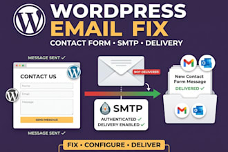 fix wordpress contact form email and SMTP deliivery issues