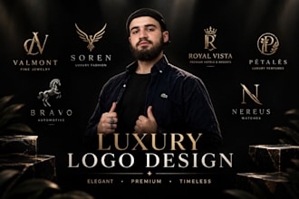 design a luxury logo for your premium brand