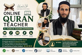 be your online quran teacher and tutor with tajweed