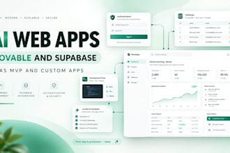 build ai web apps with lovable and supabase