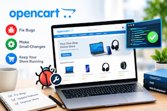 fix bugs and make small changes in your opencart store