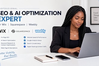 seo ai optimization expert for wix squarespace weebly