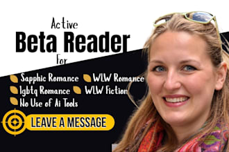 be your sapphic, wlw and lgbtq romance beta reader