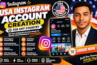 create USA instagram account for any country and optimize it