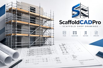 create scaffold shop drawings in autocad