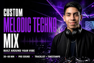create a custom melodic techno dj mix from your playlist