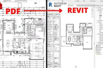 create accurate revit bim models from PDF, cad drawings or sketches