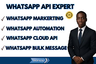 setup whatsapp API, chatbot and bulk messaging automation