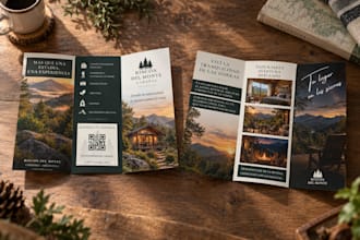 design professional flyers, brochures and trifolds