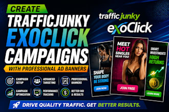 create traffic junky exoclick campaigns with professional ad banners