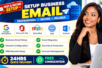 setup business email google workspace microsoft 365 zoho mail dns outlook