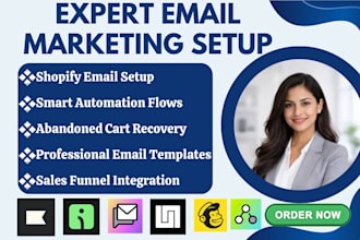 setup shopify email campaigns smart automation  abandoned cart and sales funnels