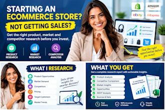 products, market and competitor research for your ecommerce business