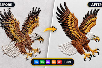 do embroidery digitizing, digitize image for embroidery in emb pes dst files