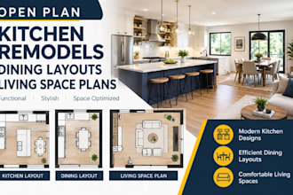 design open plan kitchen remodels dining layouts living spaces floor plans