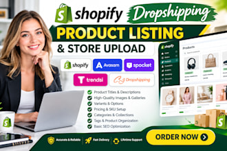 add shopify avasam spocket trendsi product listing cj dropshipping store upload
