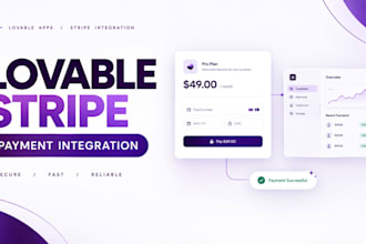 integrate stripe payments into your lovable app or website