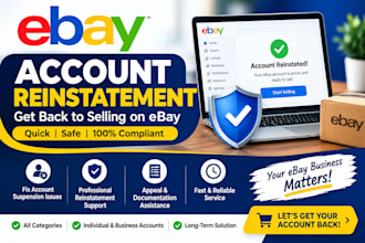 help with ebay account reinstatement, suspension and appeal letter