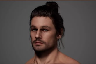 realistic metahuman character, 3d maya rig,xgen, advance rig, game character rig
