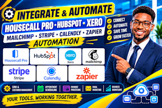 integrate housecall pro hubspot xero mailchimp stripe calendly zapier automation