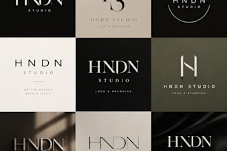 design a minimalist luxury logo and brand identity