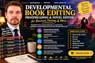 developmental book editing proofread novel book editor romance fantasy