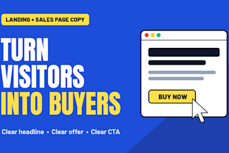 write landing page and sales page copy that turns visitors into leads