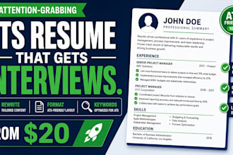 rewrite your resume or CV to be clear and professional