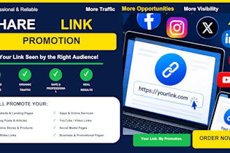 promote your link to 2m active audience on fb ig tg tiktok