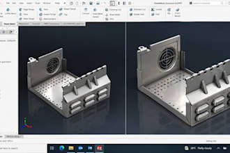 design sheet metal parts, enclosures, and fabrication drawings in solidworks