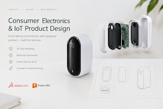 3d cad product design your consumer electronic iot device electronic enclosure