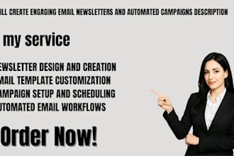 create engaging email newsletters and automated campaigns