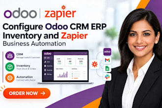 configure odoo crm inverto and zapier business automation