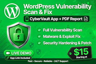 fix hacked wordpress and remove malware with cybervault pro scan