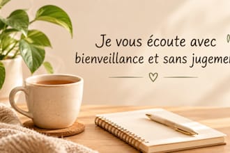 je vous écoute avec bienveillance et sans jugement