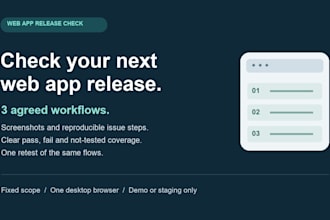 check 3 web app flows and document reproducible issues