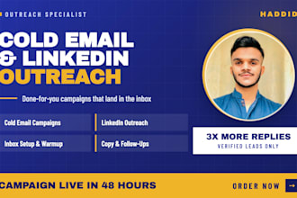 do cold email and linkedin outreach