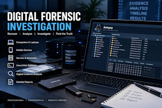 perform digital forensic analysis and investigation report