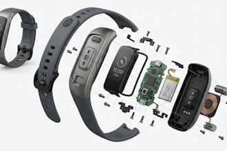 create a custom fitness tracker industrial product design and wearable device