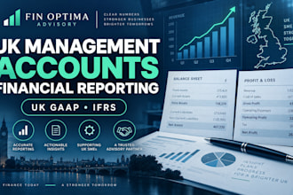prepare UK management accounts and monthly financial reports
