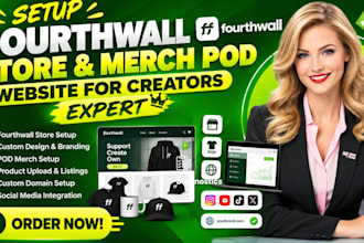 setup fourthwall store merch pod website for creators do fourth wall website