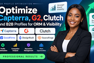 optimize capterra g2 clutch and b2b profiles for ORM and visibility