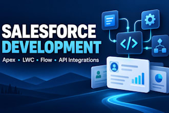 develop salesforce apex, lwc, flows, and API integrations